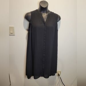 New APT 9 size 18w black sleeveless button down shirt dress
